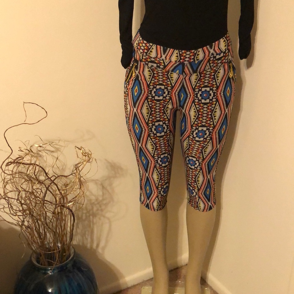 Vintage colorful capris
